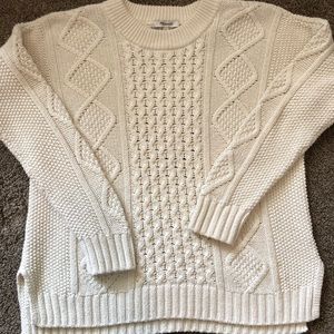 Madewell women’s cable knit sweater